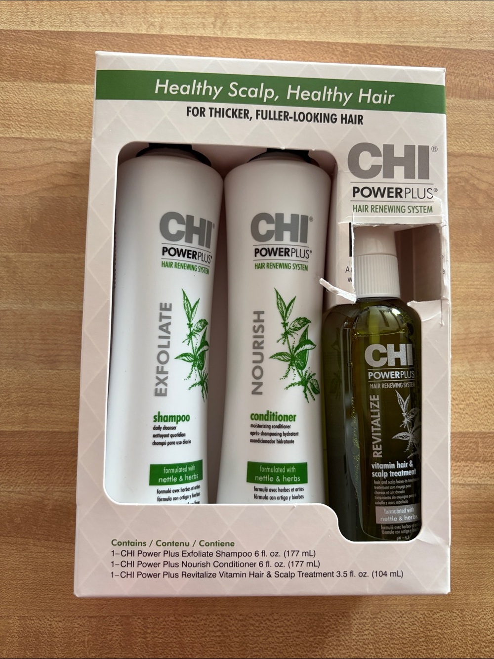CHI Hair Renewing Set — SHAMPOO, CONDITIONER, AND SCALP TREATMENT